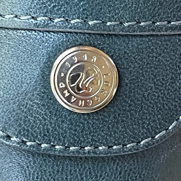 LONGCHAMP Le Pliage Cuir ballet flats size 38 Navy - Picture 11 of 15